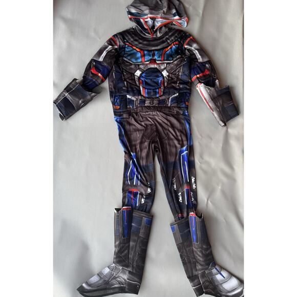 Black Widow Movie Deluxe Taskmaster Adult Costume Padded Muscles Boots - Picture 1 of 2